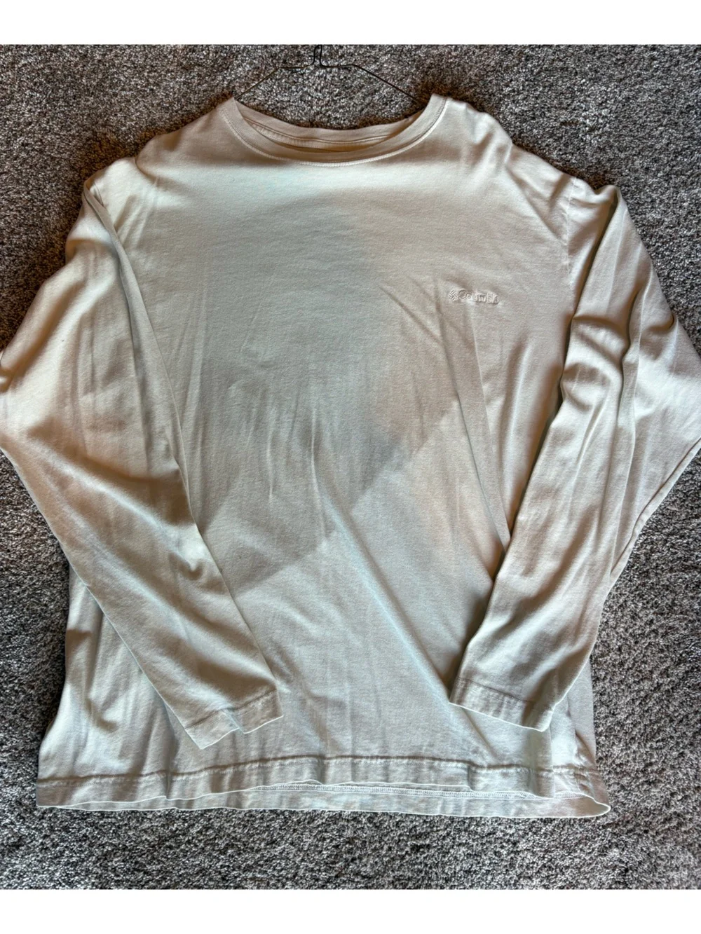 Columbia Cream Crewneck Long Sleeve Top - Picture 1 of 4